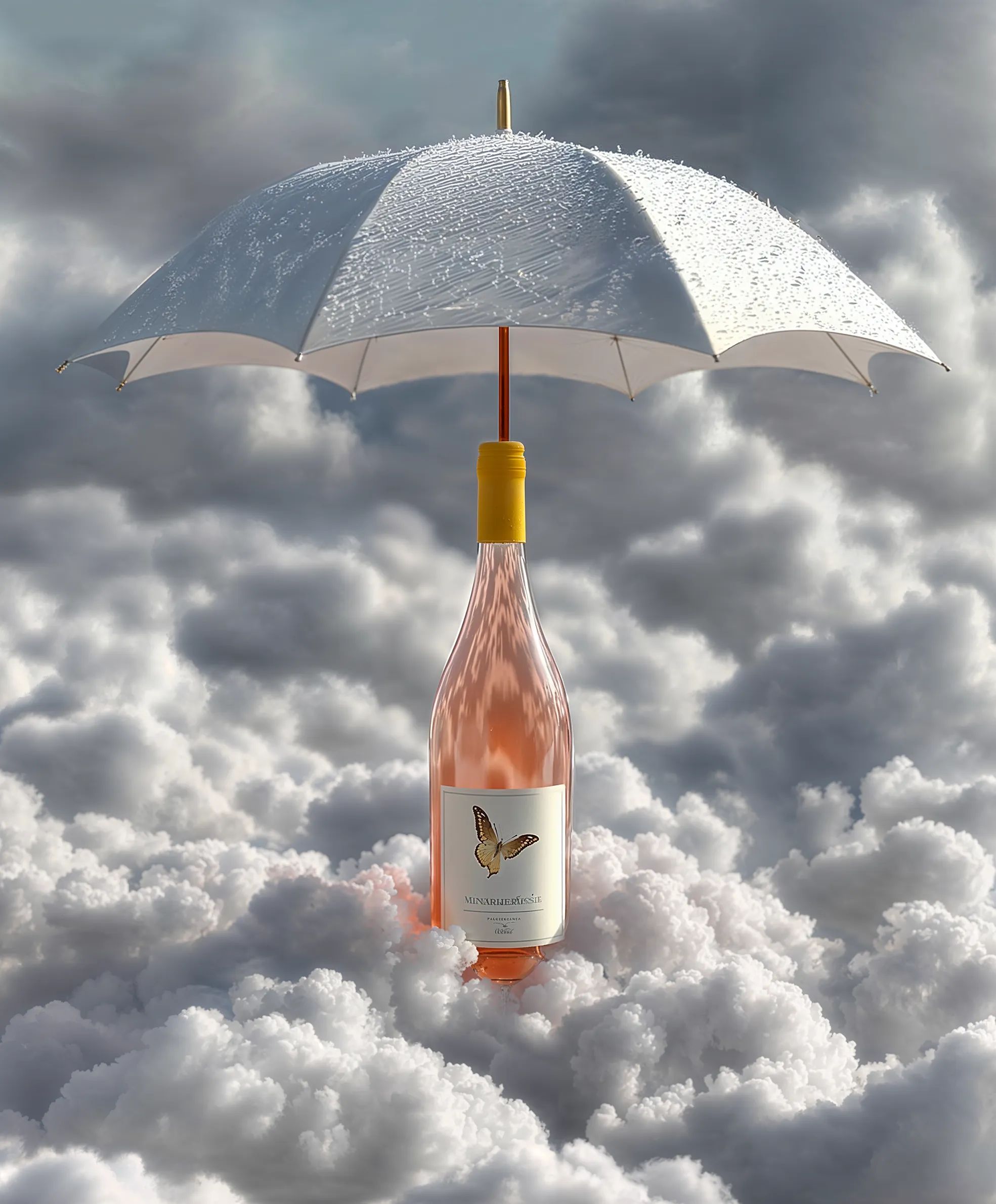 Rosé wine collection 245 - Premium bottle visualization