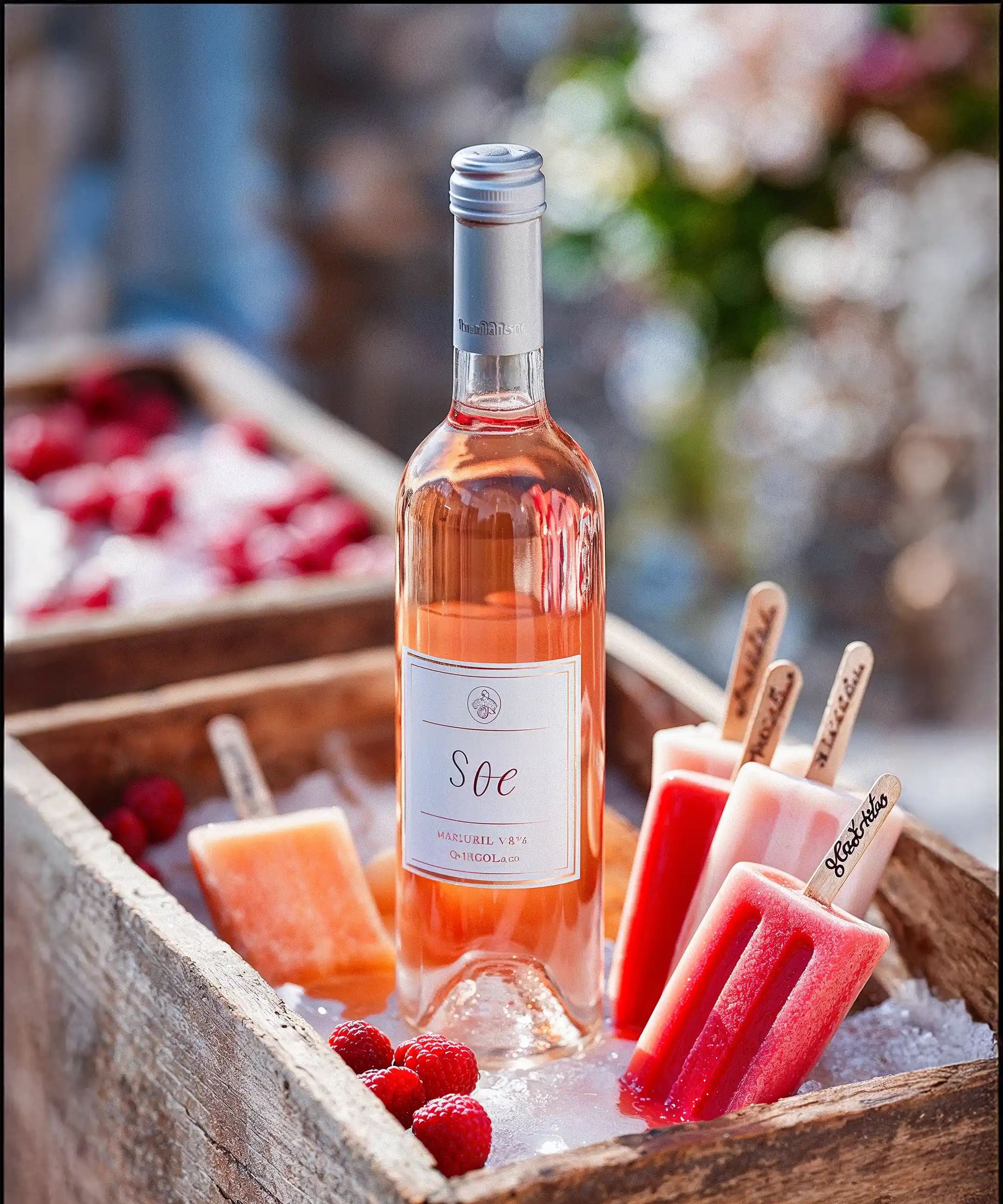 Rosé wine collection 247 - Premium bottle visualization