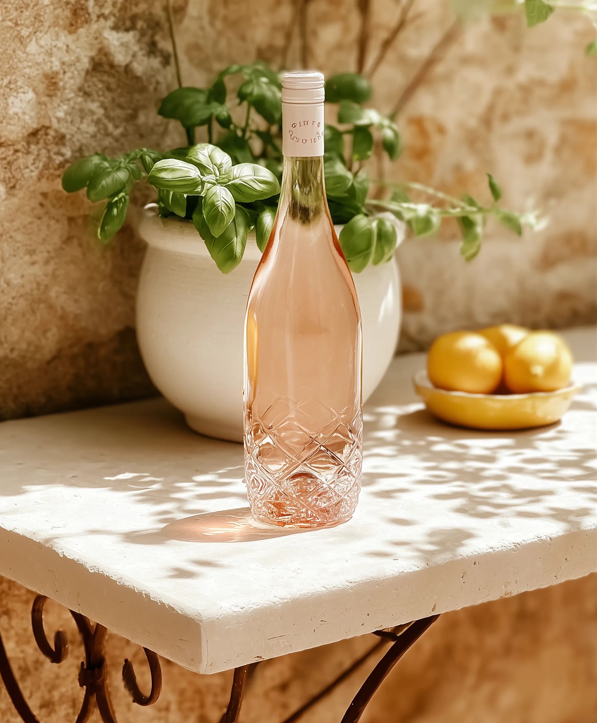 Rosé wine collection 254 - Premium bottle visualization