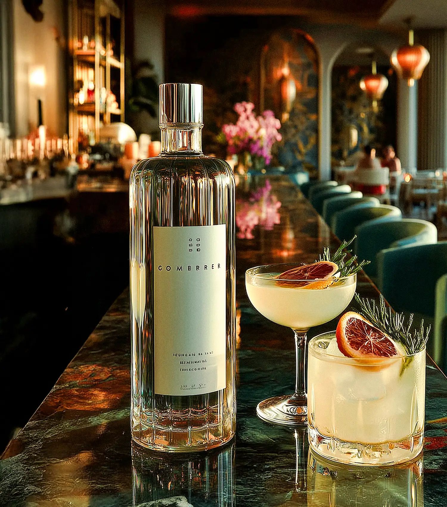 Spirituous wine collection 102 - Premium bottle visualization