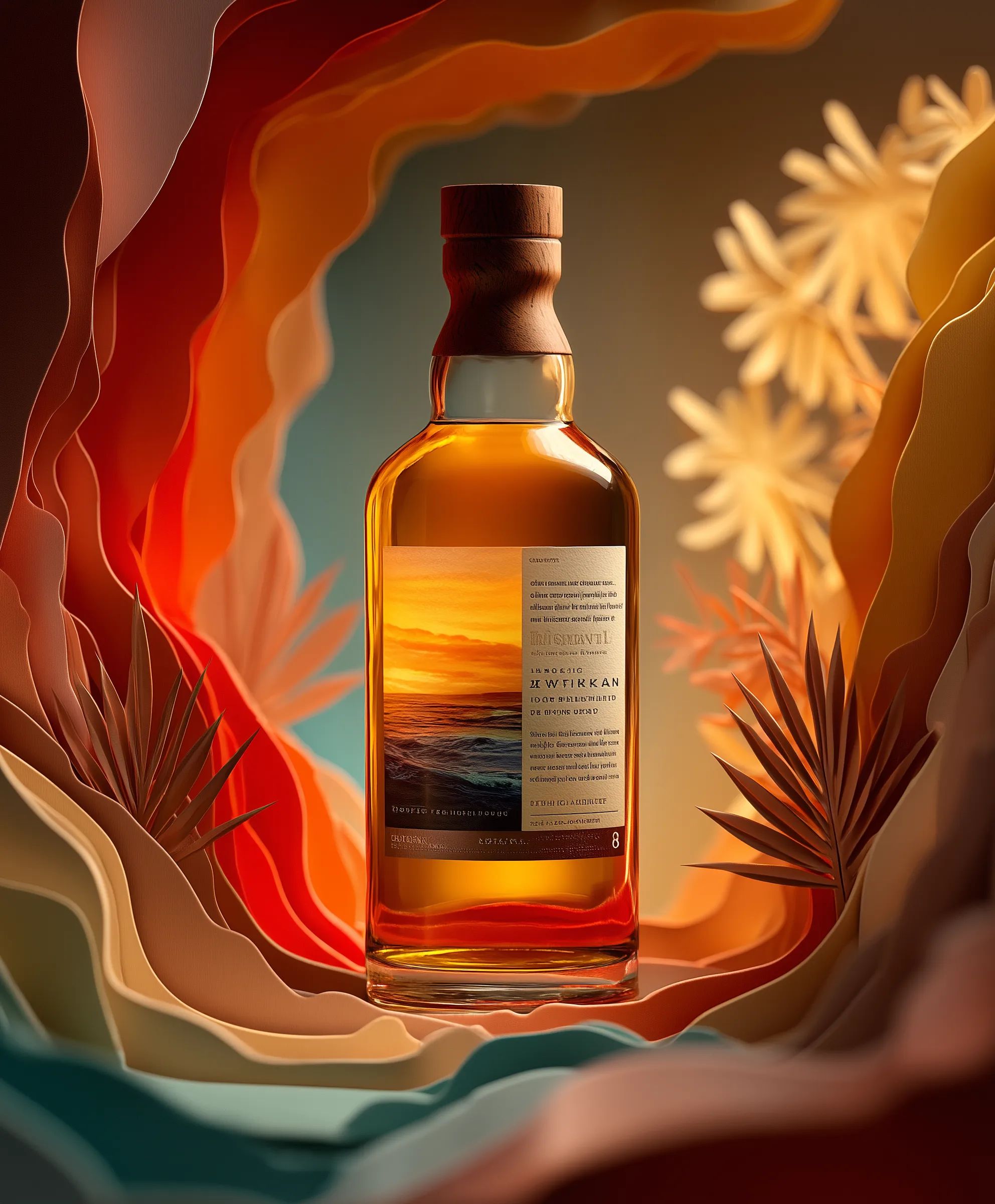 Spirituous wine collection 104 - Premium bottle visualization