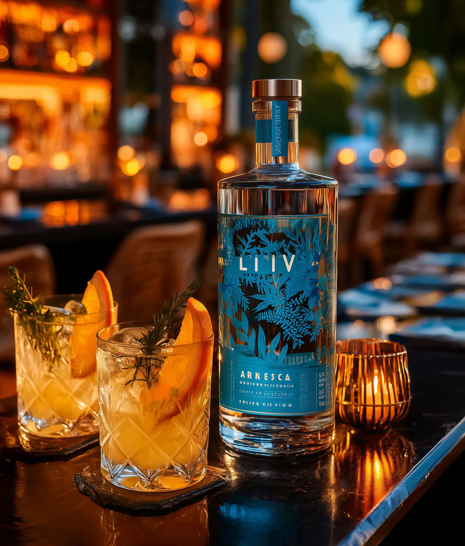 Spirituous wine collection 105 - Premium bottle visualization