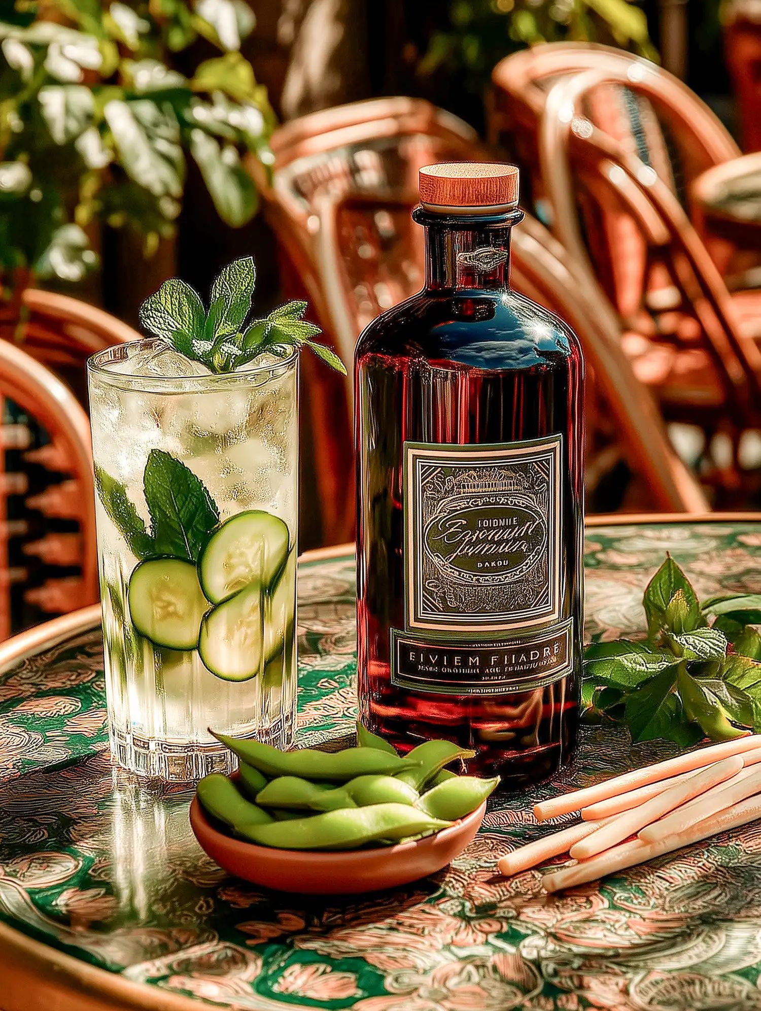 Spirituous wine collection 111 - Premium bottle visualization