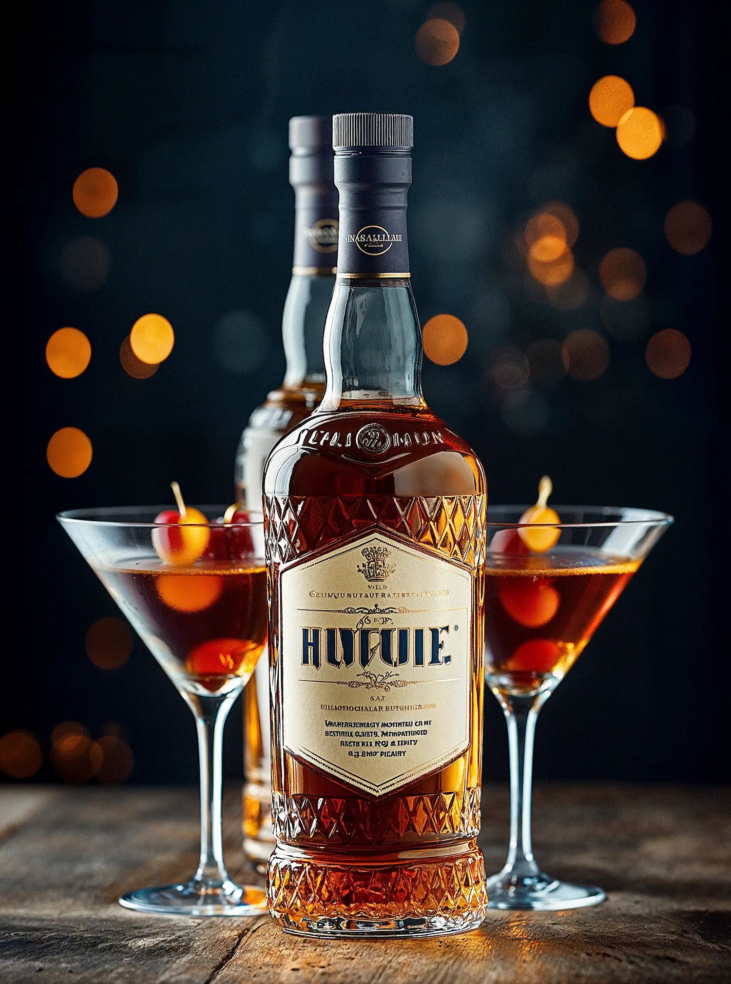 Spirituous wine collection 114 - Premium bottle visualization