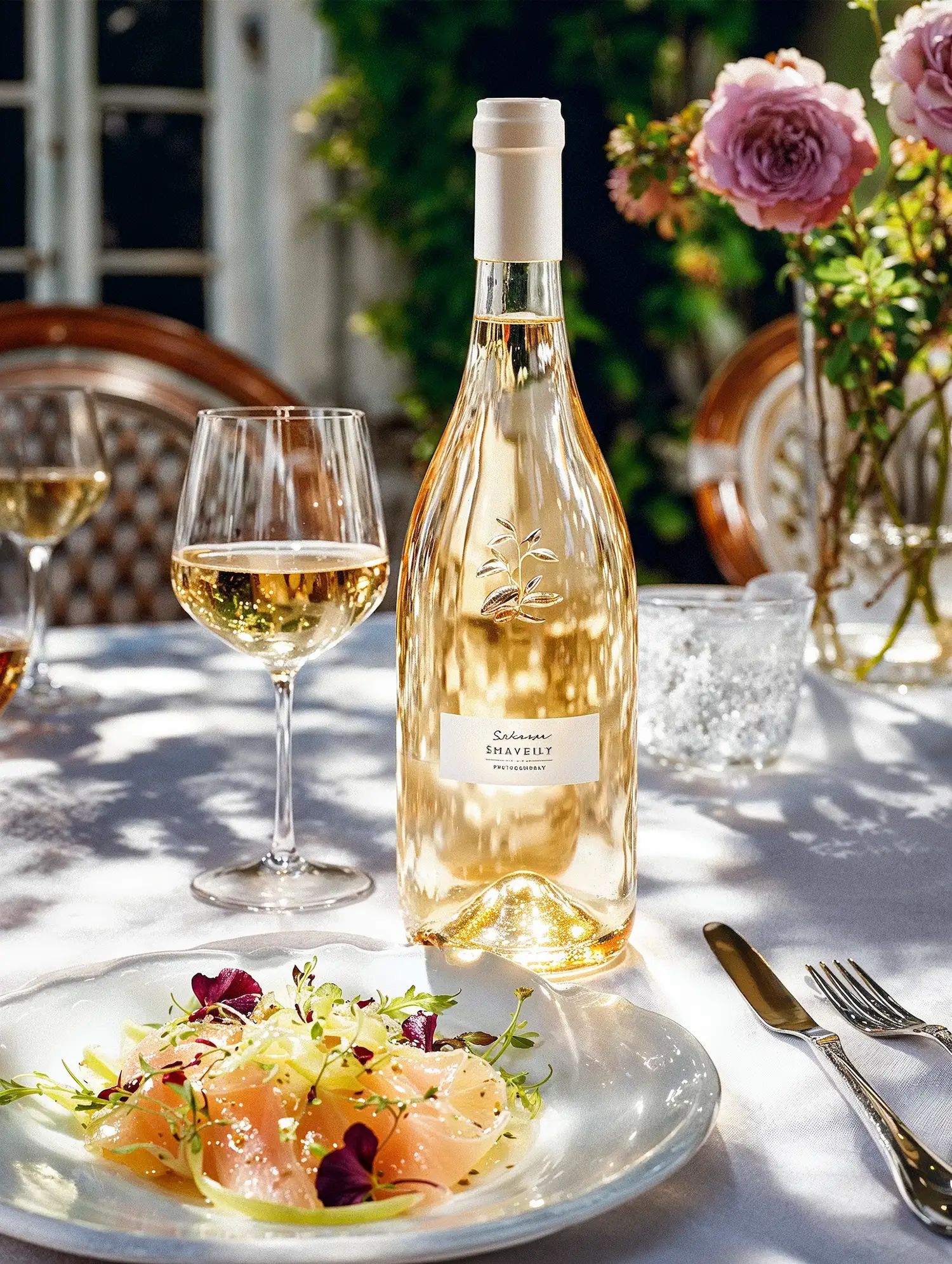 White wine collection 1052 - Premium bottle visualization