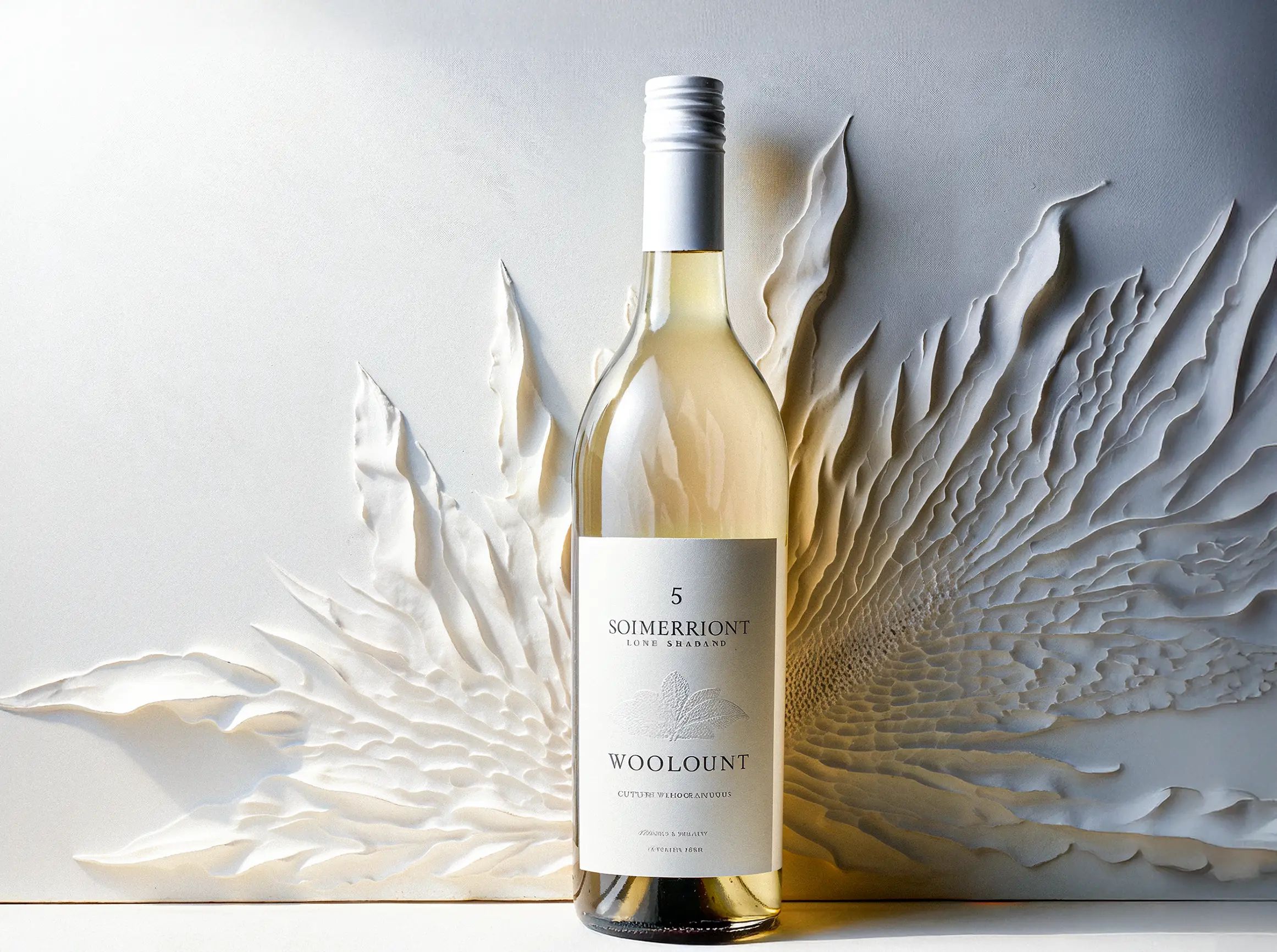 White wine collection 1056 - Premium bottle visualization