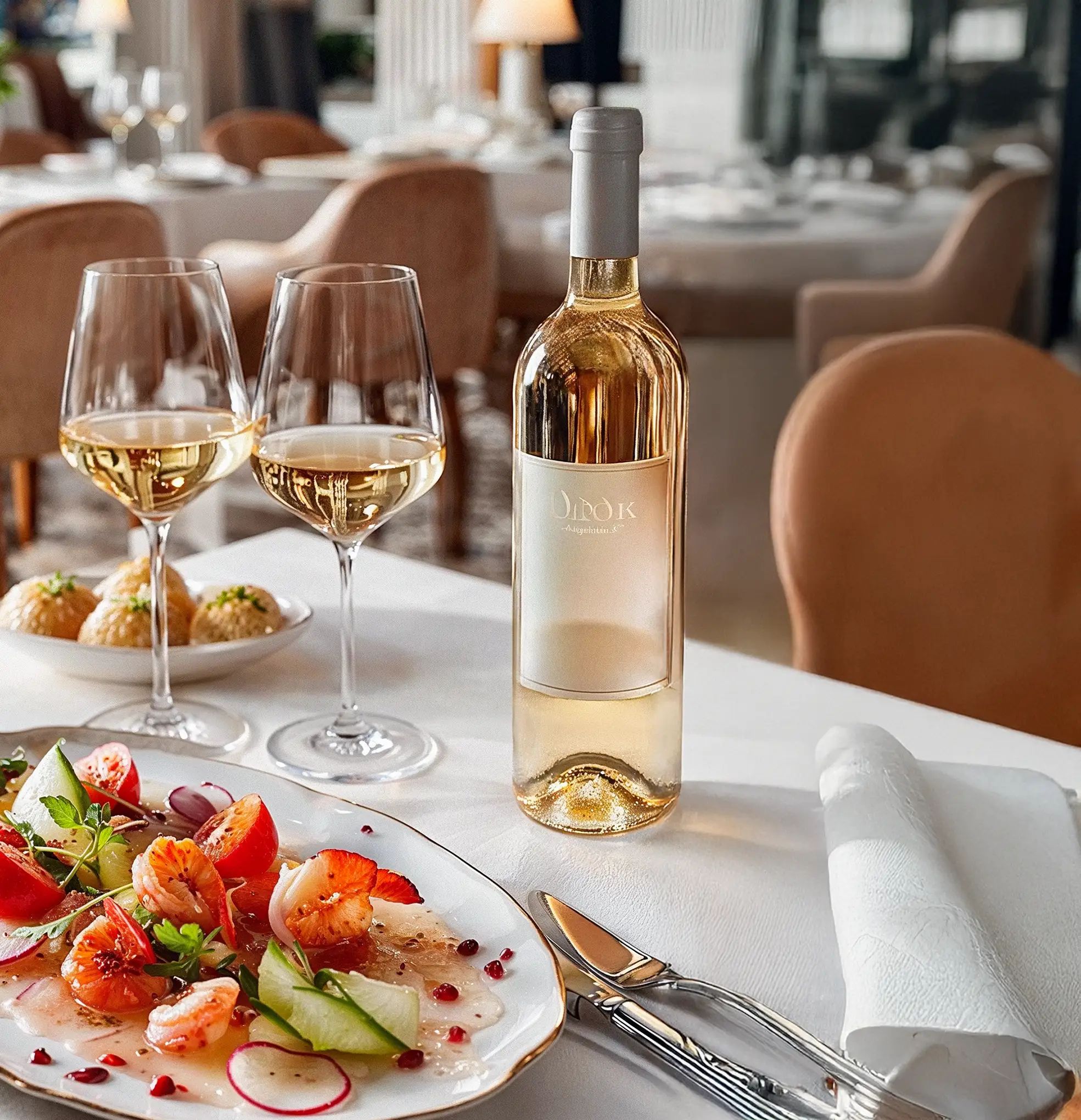 White wine collection 1060 - Premium bottle visualization