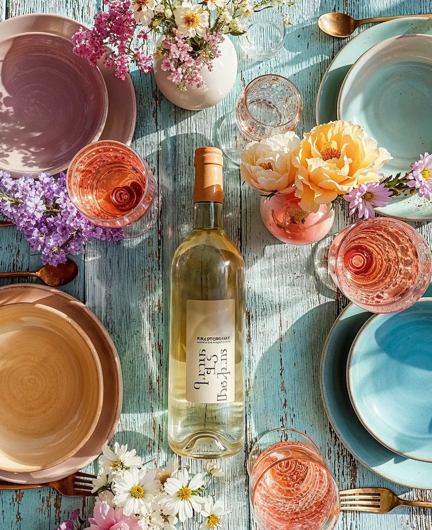 White wine collection 1062 - Premium bottle visualization