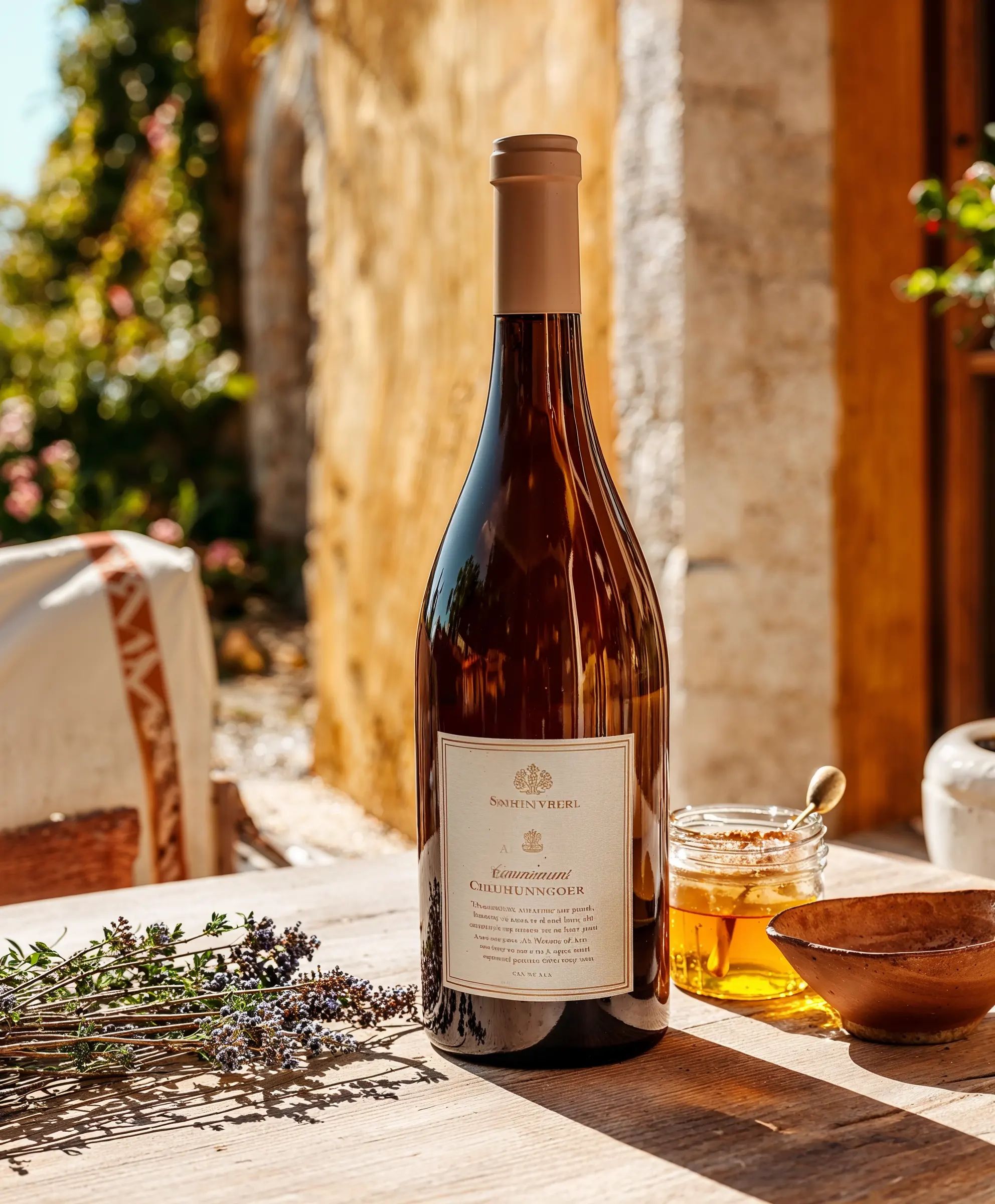 White wine collection 1063 - Premium bottle visualization