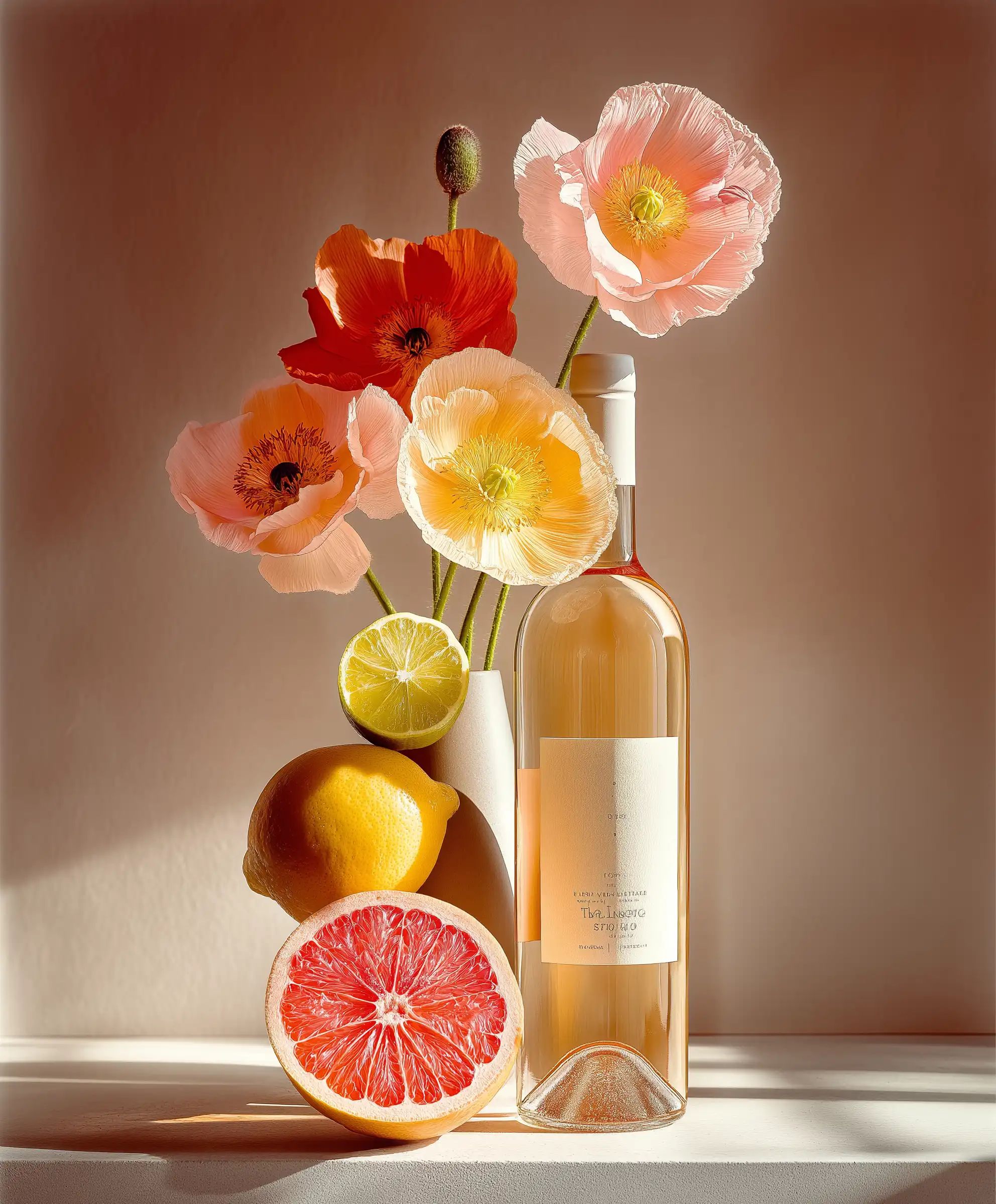 White wine collection 1065 - Premium bottle visualization