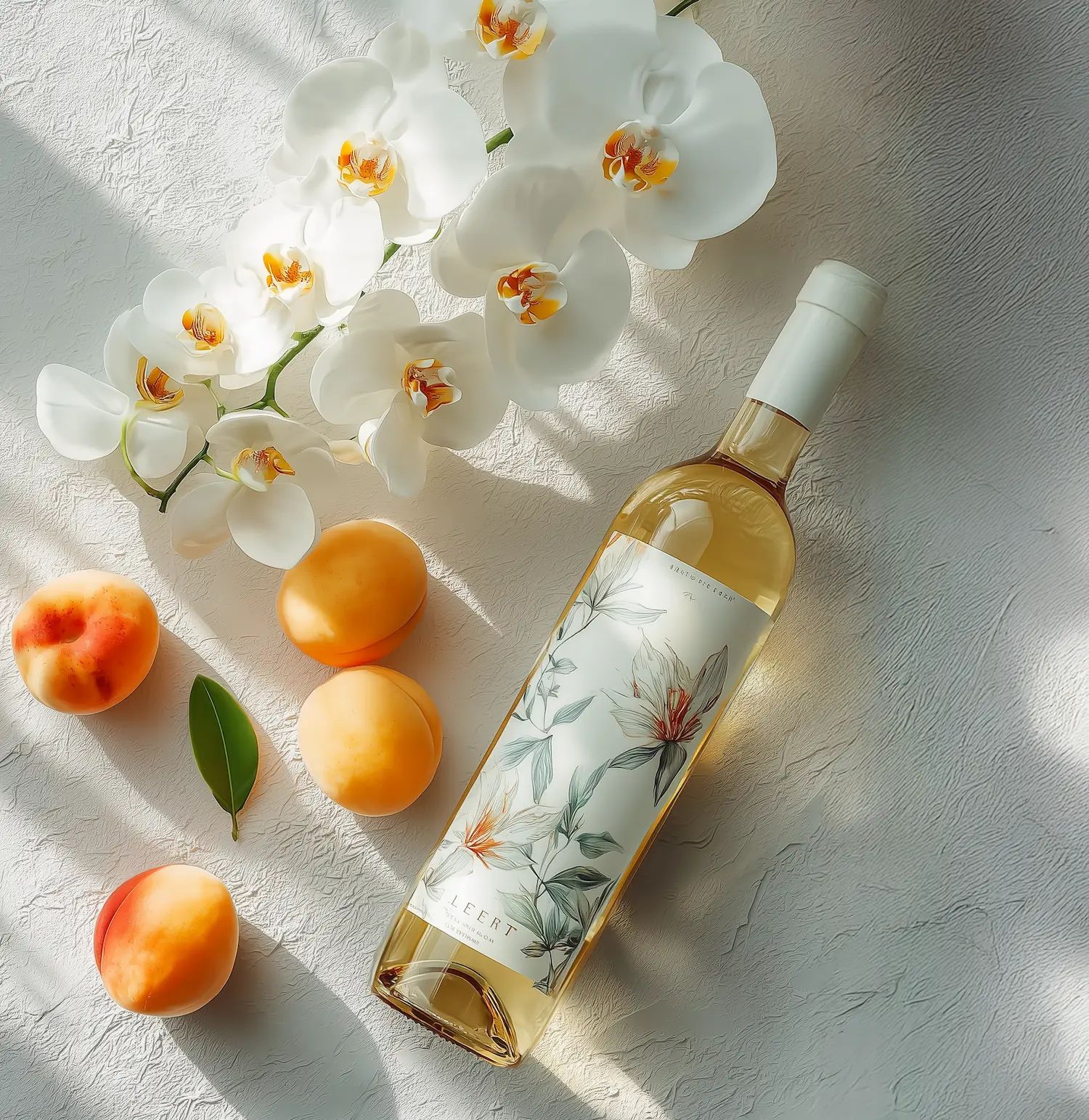 White wine collection 1067 - Premium bottle visualization